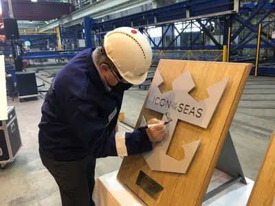 Icon of the Seas plaque