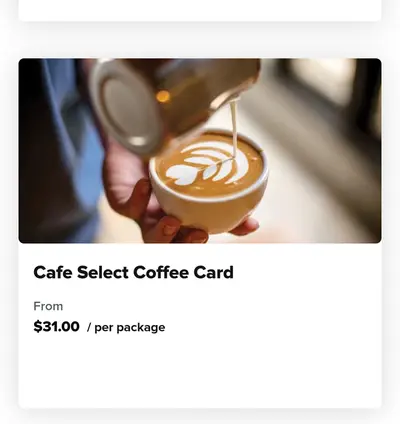 Coffee card