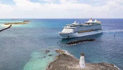 Adventure of the Seas sailing into Nassau