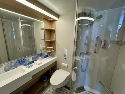 Bathroom on Utopia of the Seas