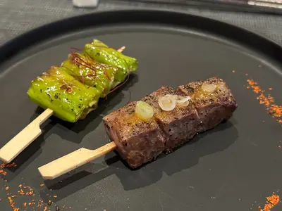 Beef at Omakase table