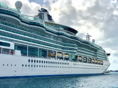 Brilliance of the Seas side docked