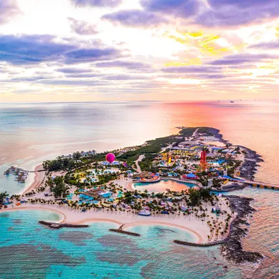 Sun setting at CocoCay