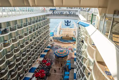 Allure of the Seas boardwalk view