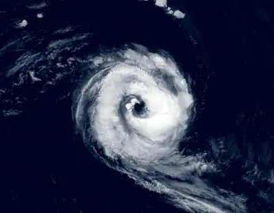 Hurricane aerial view