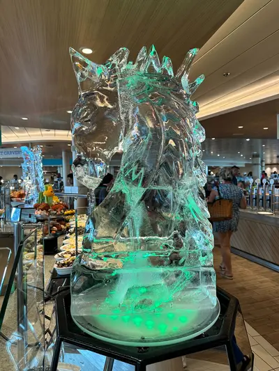 Ice carving