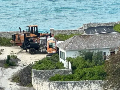 Equipment arriving at Royal Beach Club 