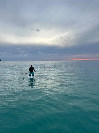 Matt paddleboarding