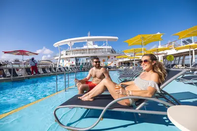 Couple at the pool