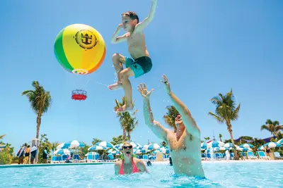 Family in Oasis Lagoon