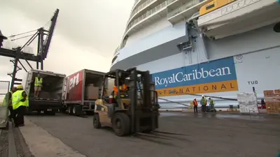 Loading at the pier